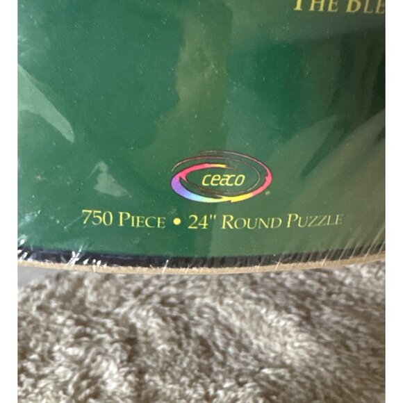 Thomas Kinkade Bridge Of Faith 750 Piece 24" Round Jigsaw Puzzle New Sealed - Picture 4 of 5